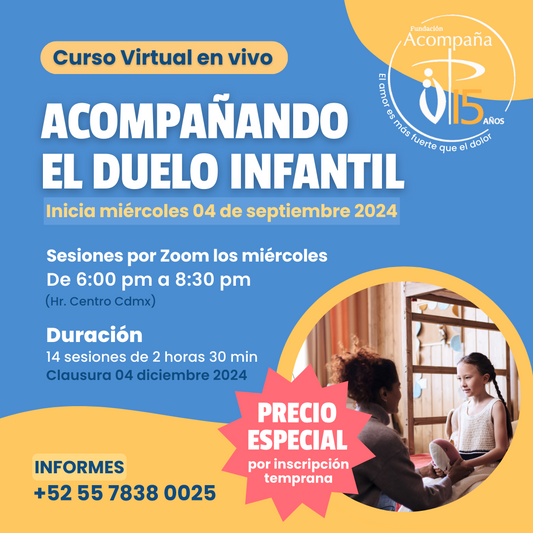 Curso Virtual para Acompañar el Duelo Infantil.